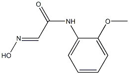 N1-(2-methoxyphenyl)-2-hydroxyiminoacetamide Struktur