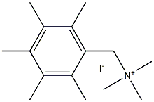 trimethyl(2,3,4,5,6-pentamethylbenzyl)ammonium iodide Struktur