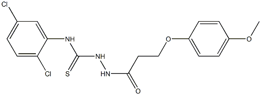 N1-(2,5-dichlorophenyl)-2-[3-(4-methoxyphenoxy)propanoyl]hydrazine-1-carbothioamide Struktur