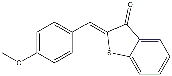 2-(4-methoxybenzylidene)-2,3-dihydrobenzo[b]thiophen-3-one Struktur