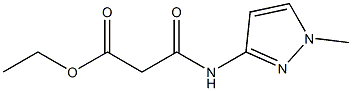 ethyl 3-[(1-methyl-1H-pyrazol-3-yl)amino]-3-oxopropanoate Struktur