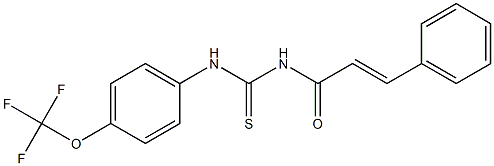 N-cinnamoyl-N'-[4-(trifluoromethoxy)phenyl]thiourea Struktur