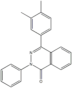 4-(3,4-dimethylphenyl)-2-phenyl-1,2-dihydrophthalazin-1-one Struktur