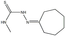 N1-methyl-2-cycloheptylidenhydrazine-1-carbothioamide Struktur