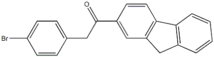 2-(4-bromophenyl)-1-(9H-fluoren-2-yl)ethan-1-one Struktur