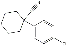 1-(4-chlorophenyl)cyclohexane-1-carbonitrile Struktur