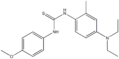 N-[4-(diethylamino)-2-methylphenyl]-N'-(4-methoxyphenyl)thiourea Struktur