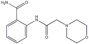 2-[(2-morpholinoacetyl)amino]benzenecarboxamide Struktur