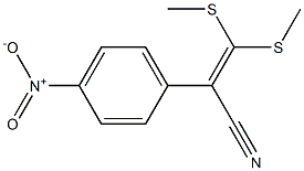 3,3-bis(methylsulfanyl)-2-(4-nitrophenyl)acrylonitrile Struktur