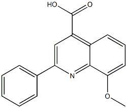 8-methoxy-2-phenylquinoline-4-carboxylic acid Struktur