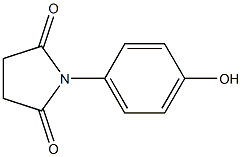 1-(4-hydroxyphenyl)dihydro-1H-pyrrole-2,5-dione Struktur