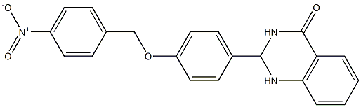 2-{4-[(4-nitrobenzyl)oxy]phenyl}-2,3-dihydro-4(1H)-quinazolinone Struktur