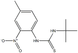 N-(tert-butyl)-N'-(4-methyl-2-nitrophenyl)thiourea Struktur