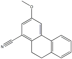 3-methoxy-9,10-dihydrophenanthrene-1-carbonitrile Struktur