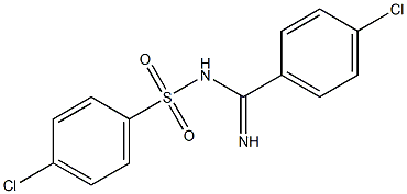 N1-[(4-chlorophenyl)(imino)methyl]-4-chlorobenzene-1-sulfonamide Struktur