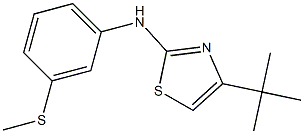 N2-[3-(methylthio)phenyl]-4-(tert-butyl)-1,3-thiazol-2-amine Struktur