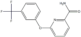 6-[3-(trifluoromethyl)phenoxy]-2-pyridinecarboxamide Struktur