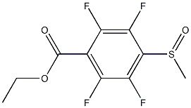 ethyl 2,3,5,6-tetrafluoro-4-(methylsulfinyl)benzoate Struktur