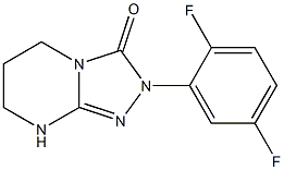 2-(2,5-difluorophenyl)-2,3,5,6,7,8-hexahydro[1,2,4]triazolo[4,3-a]pyrimidin-3-one Struktur