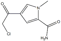 4-(chloroacetyl)-1-methyl-1H-pyrrole-2-carboxamide Struktur