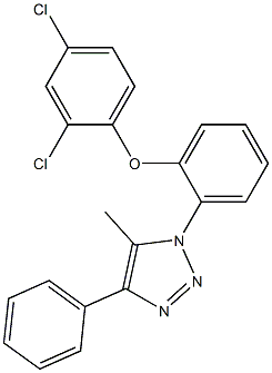 1-[2-(2,4-dichlorophenoxy)phenyl]-5-methyl-4-phenyl-1H-1,2,3-triazole Struktur