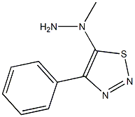 5-(1-methylhydrazino)-4-phenyl-1,2,3-thiadiazole Struktur