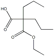 2-(ethoxycarbonyl)-2-propylpentanoic acid Struktur