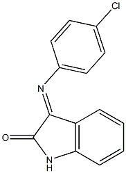 3-[(4-chlorophenyl)imino]-1H-indol-2-one Struktur