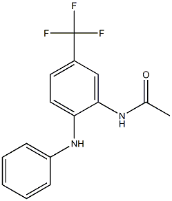 N-[2-anilino-5-(trifluoromethyl)phenyl]acetamide Struktur