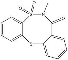 6-methyl-6,7-dihydro-5H-5lambda~6~-dibenzo[d,g][1,6,2]dithiazocine-5,5,7-trione Struktur