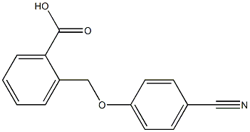 2-[(4-cyanophenoxy)methyl]benzenecarboxylic acid Struktur