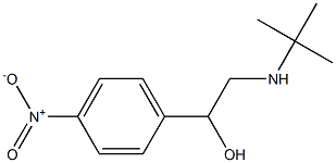 2-(tert-butylamino)-1-(4-nitrophenyl)ethan-1-ol Struktur