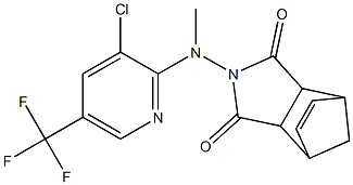 4-[[3-chloro-5-(trifluoromethyl)-2-pyridinyl](methyl)amino]-4-azatricyclo[5.2.1.0~2,6~]dec-8-ene-3,5-dione Struktur