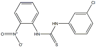 N-(3-chlorophenyl)-N'-(2-nitrophenyl)thiourea Struktur