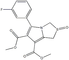 dimethyl 5-(3-fluorophenyl)-2-oxo-2,3-dihydro-1H-2lambda~4~-pyrrolo[1,2-c][1,3]thiazole-6,7-dicarboxylate Struktur