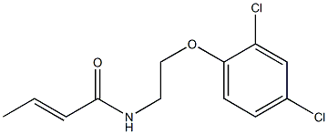 (E)-N-[2-(2,4-dichlorophenoxy)ethyl]-2-butenamide Struktur