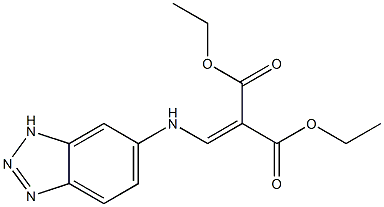 diethyl 2-[(1H-1,2,3-benzotriazol-6-ylamino)methylidene]malonate Struktur