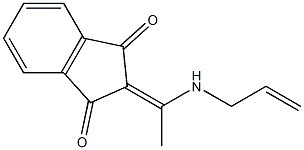 2-[1-(allylamino)ethylidene]-1H-indene-1,3(2H)-dione Struktur