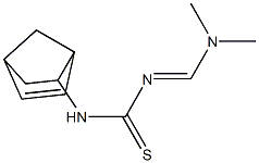 N-bicyclo[2.2.1]hept-5-en-2-yl-N'-[(dimethylamino)methylidene]thiourea Struktur