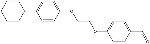 4-[2-(4-cyclohexylphenoxy)ethoxy]benzenecarbaldehyde Struktur