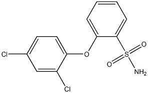 2-(2,4-dichlorophenoxy)benzene-1-sulfonamide Struktur