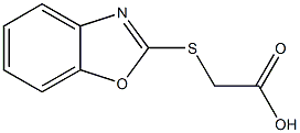 2-(1,3-benzoxazol-2-ylsulfanyl)acetic acid Struktur