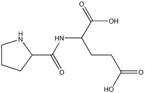 2-[(tetrahydro-1H-pyrrol-2-ylcarbonyl)amino]pentanedioic acid Struktur