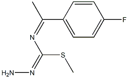 methyl N-[1-(4-fluorophenyl)ethylidene]aminomethanehydrazonothioate Struktur