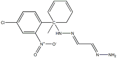 ethanedial 1-(4-chloro-2-nitrophenyl)-1-methyl-2-phenyldihydrazone Struktur