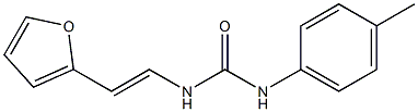 N-[2-(2-furyl)vinyl]-N'-(4-methylphenyl)urea Struktur