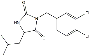 3-(3,4-dichlorobenzyl)-5-isobutylimidazolidine-2,4-dione Struktur