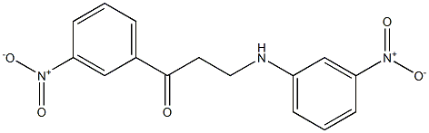 3-(3-nitroanilino)-1-(3-nitrophenyl)-1-propanone Struktur