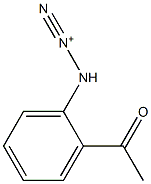 3-(2-acetylphenyl)triaz-1-yn-2-ium Struktur