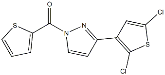 [3-(2,5-dichloro-3-thienyl)-1H-pyrazol-1-yl](2-thienyl)methanone Struktur